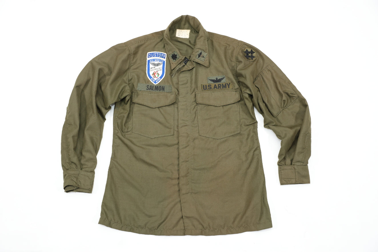 ヴェトナム戦争時代米陸軍OD筒袖戦闘服 XL Vietnam USAF NOMEX Flight Shirt 