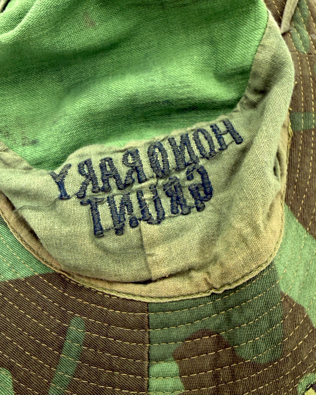 Vietnam War Local Made Boonie Hat ERDL Camouflage.