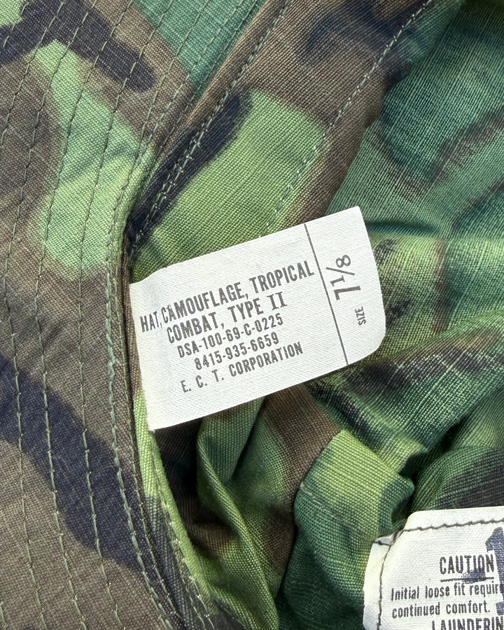Vietnam War Jungle Hat ERDL Camouflage Deadstock.