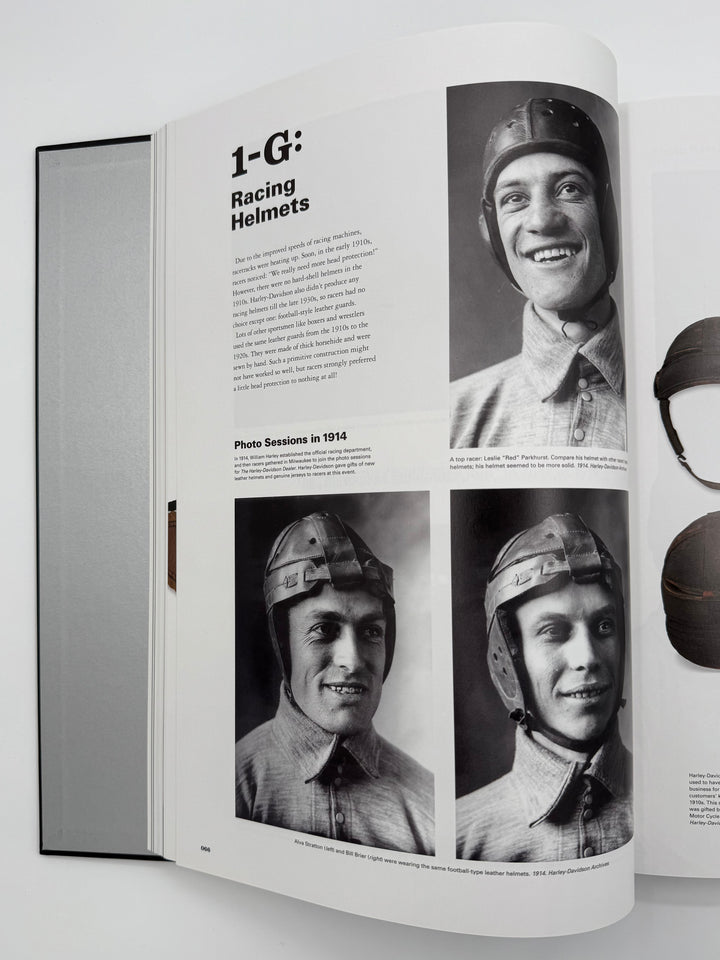 Rare 1910's Harley -Davidson Leather Racing Helmet.
