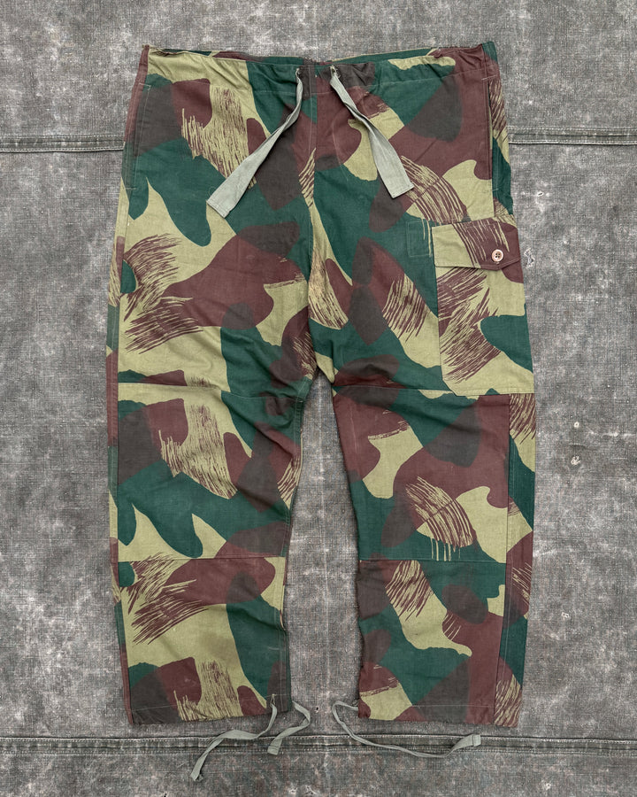 1950's / Belgium Windproof Trousers Brushstroke Camouflage Deadstock.
