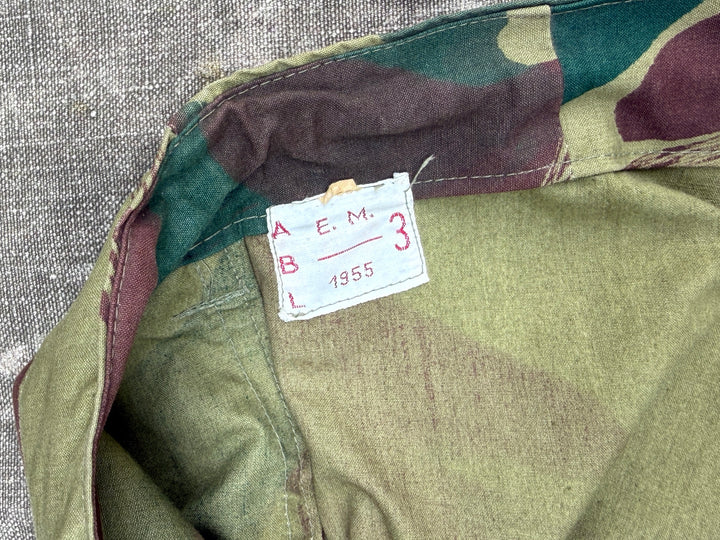1950's / Belgium Windproof Trousers Brushstroke Camouflage Deadstock.