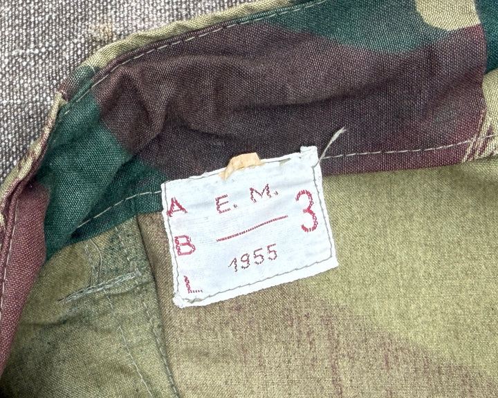 1950's / Belgium Windproof Trousers Brushstroke Camouflage Deadstock.