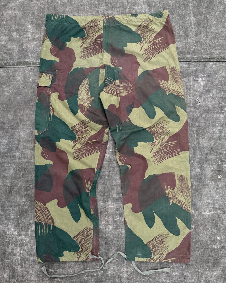 1950's / Belgium Windproof Trousers Brushstroke Camouflage Deadstock.