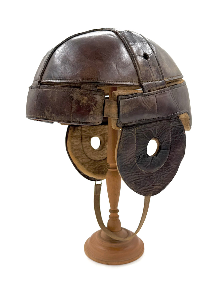 Rare 1910's Harley -Davidson Leather Racing Helmet.
