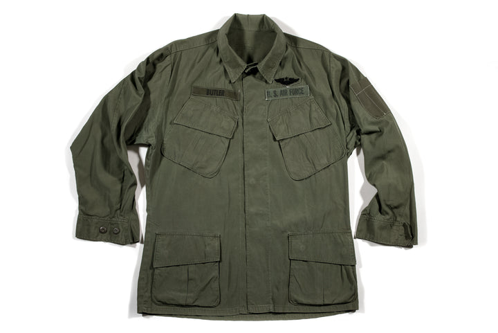 U.S Army Vietnam Jungle Jacket USAF Pilot Patched.