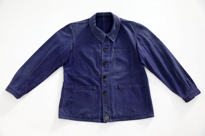 Le Zouave Products French Blue Chore Jacket P.O.W Collection.