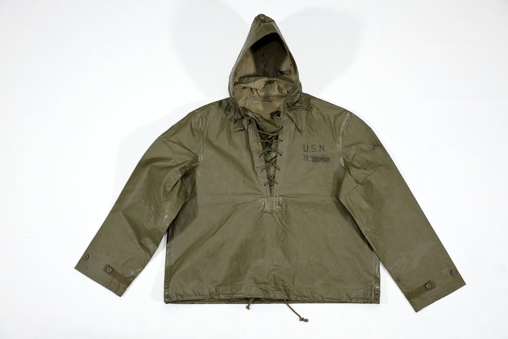 ジャケット・アウター 40's USN N-2 rain parka WWII 1940's WWII USN N-2 Rain Parka Jacket Large – Little Chum