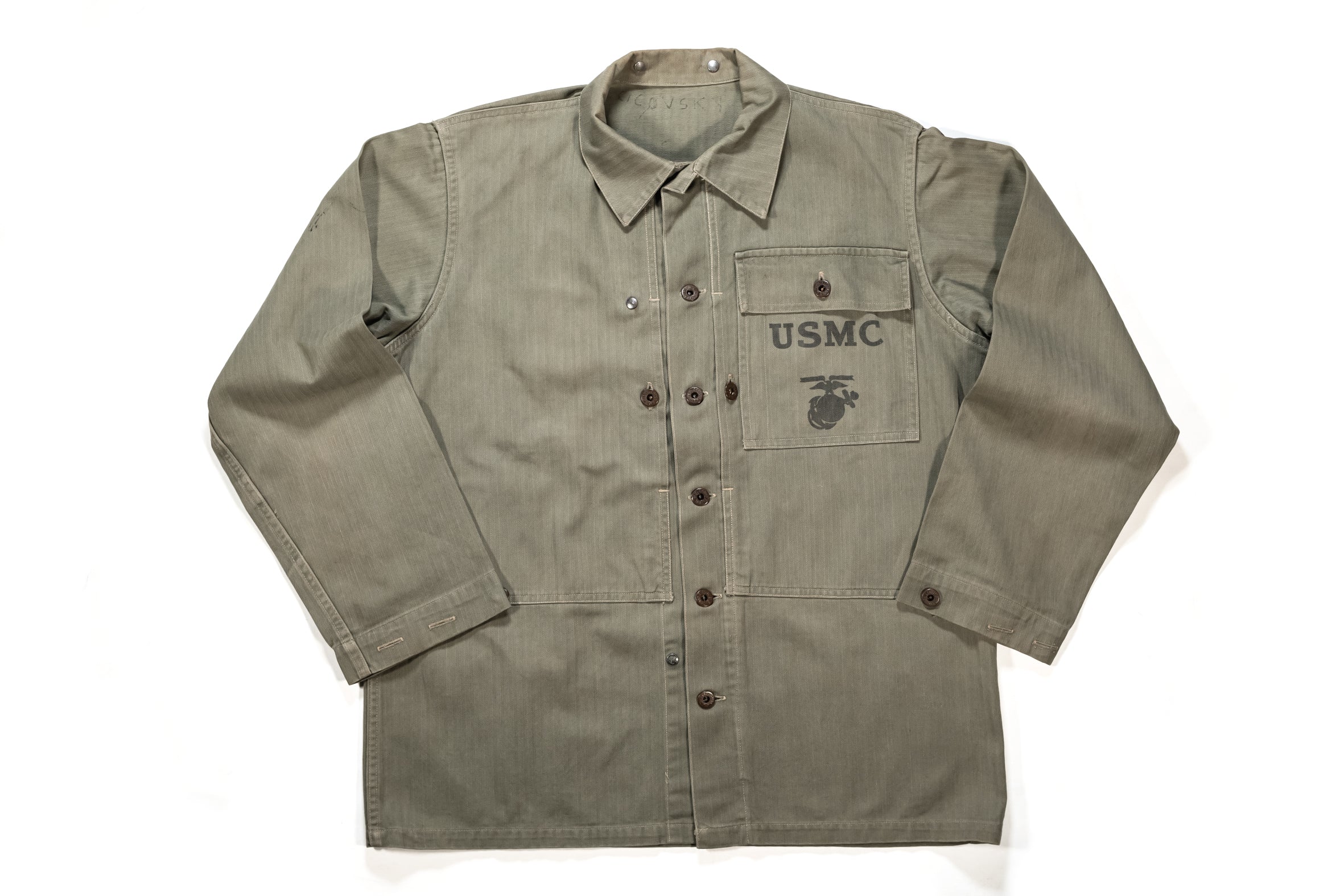 WW2 USMC P-1944 HBT Jacket. – Le Zouave Shop