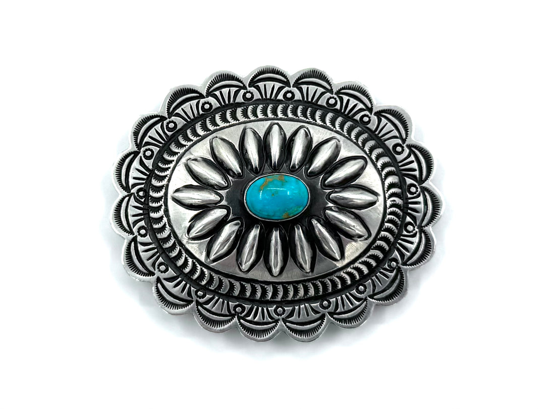 1960's Navajo Belt Silver & Turquoise.
