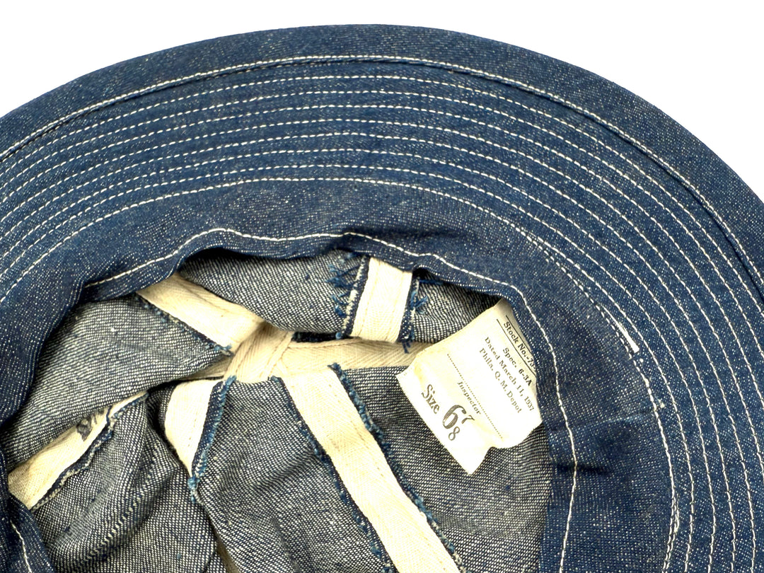 1930's U.S Army Denim Daisy Mae Hat Deadstock.