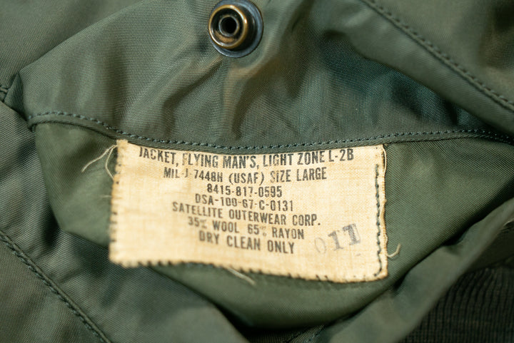 USAF Flight Jacket L-2B 1969 Vietnam Named & Patched.