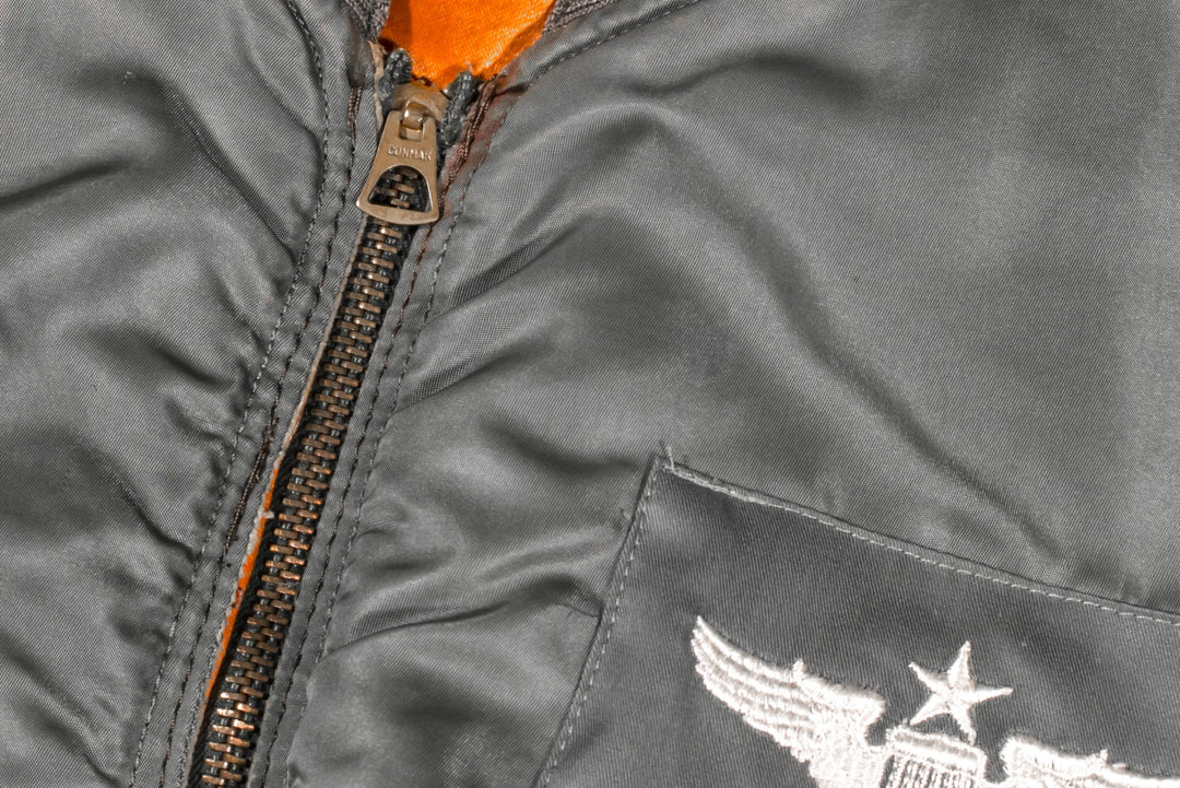 USAF Flight Jacket L-2B Vietnam Patched.