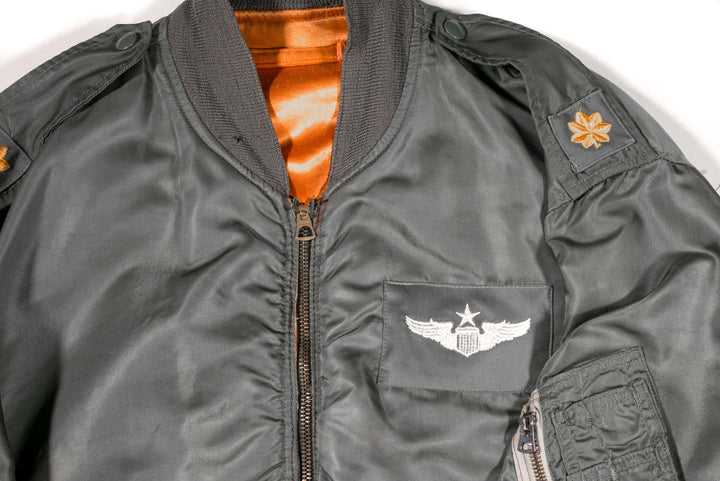 USAF Flight Jacket L-2B Vietnam Patched.