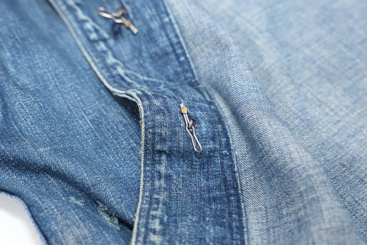 1930's U.S Navy Denim Shawl Jacket.