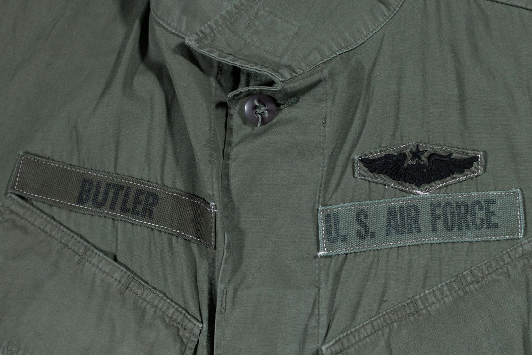 U.S Army Vietnam Jungle Jacket USAF Pilot Patched.