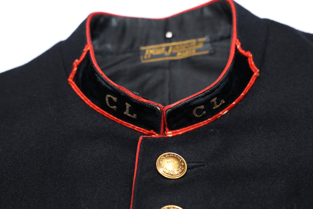 1930's French Firefighter Wool Jacket.