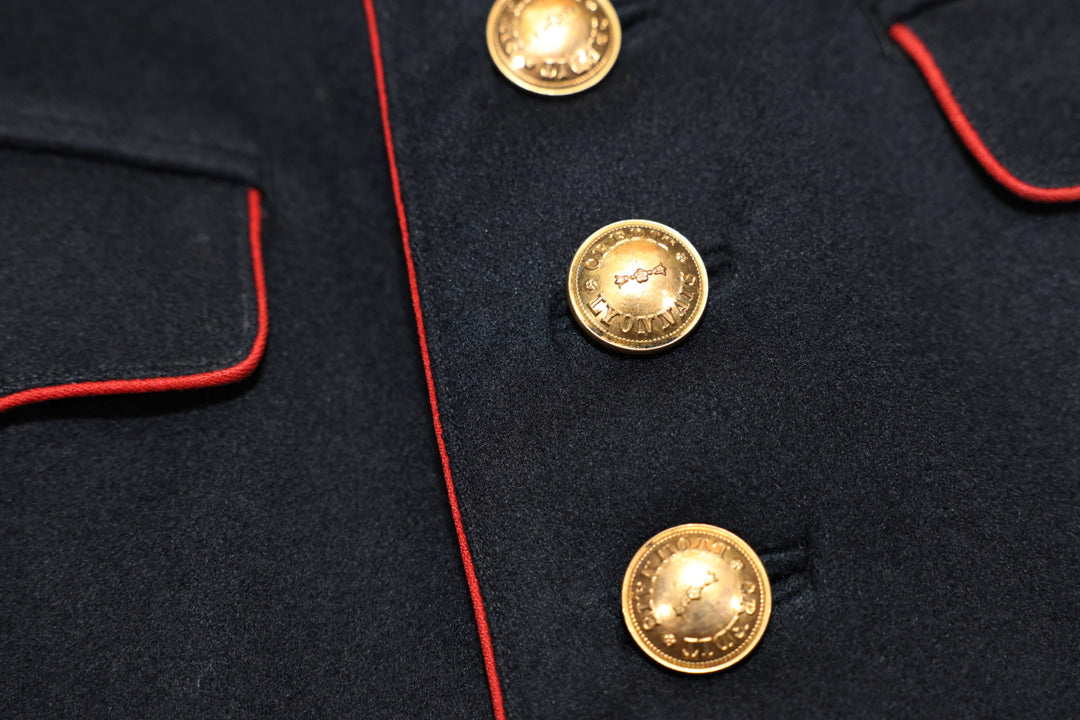 1930's French Firefighter Wool Jacket.