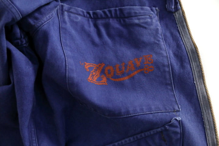 Le Zouave Products French Blue Chore Jacket Marine Nationale.