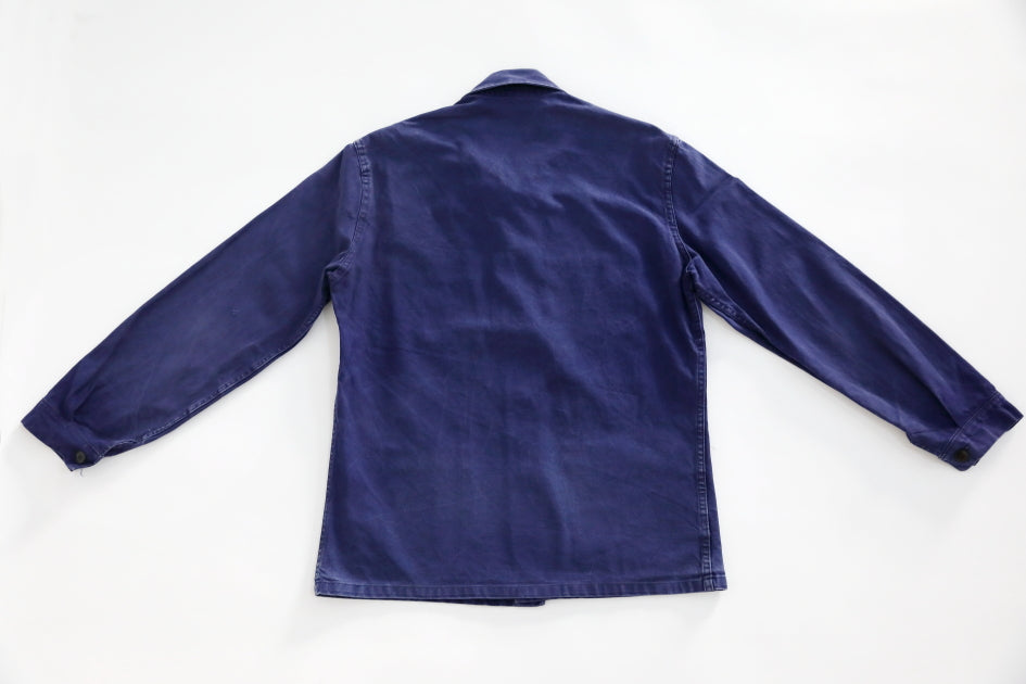 Le Zouave Products French Blue Chore Jacket Marine Nationale.