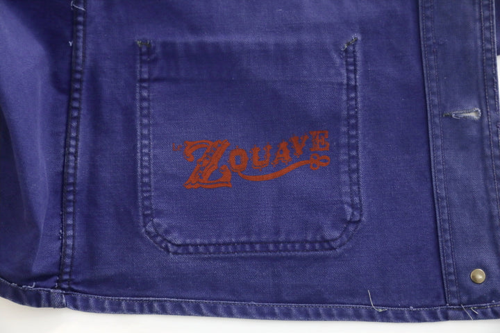 Le Zouave Products French Blue Chore Jacket Marine Nationale.