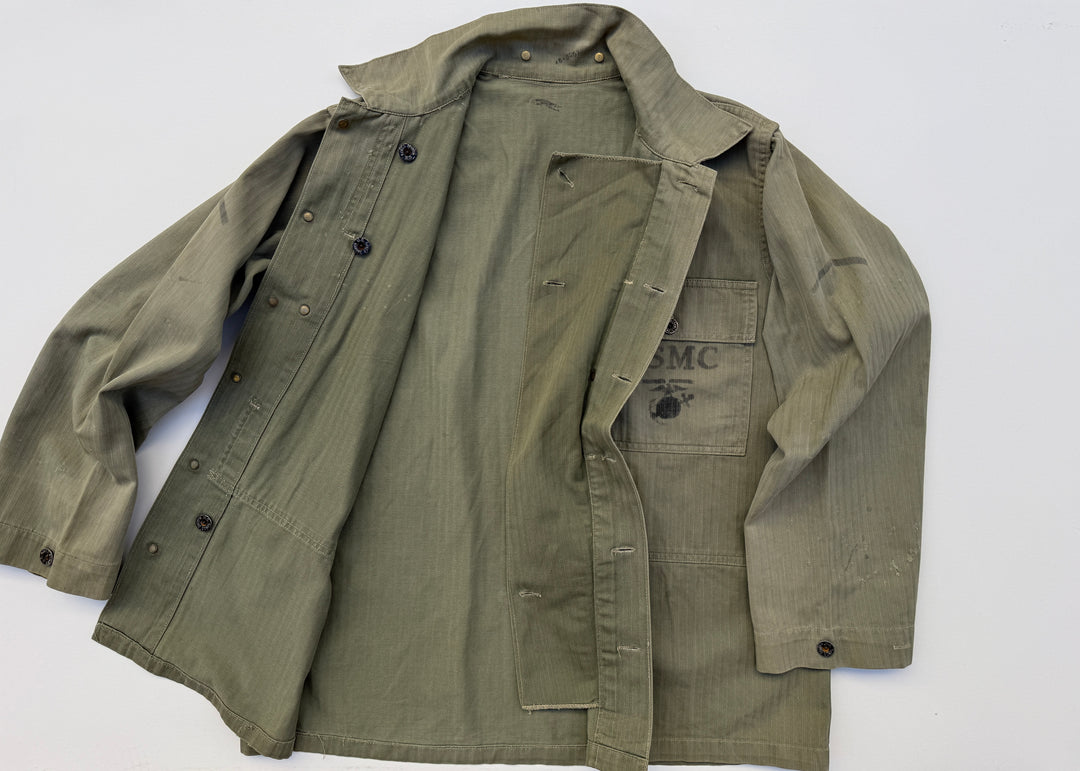 WW2 USMC P-44 HBT Jacket.