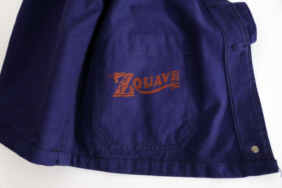 Le Zouave Products French Blue Chore Jacket Marine Nationale.