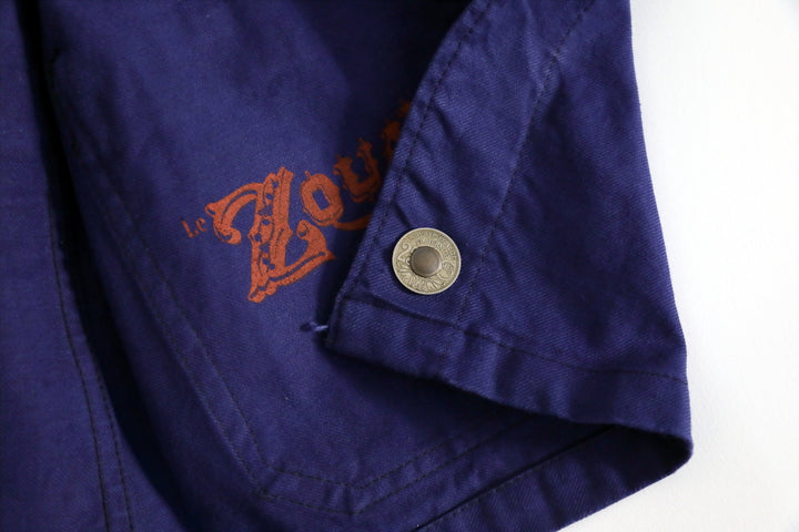 Le Zouave Products French Blue Chore Jacket Marine Nationale.