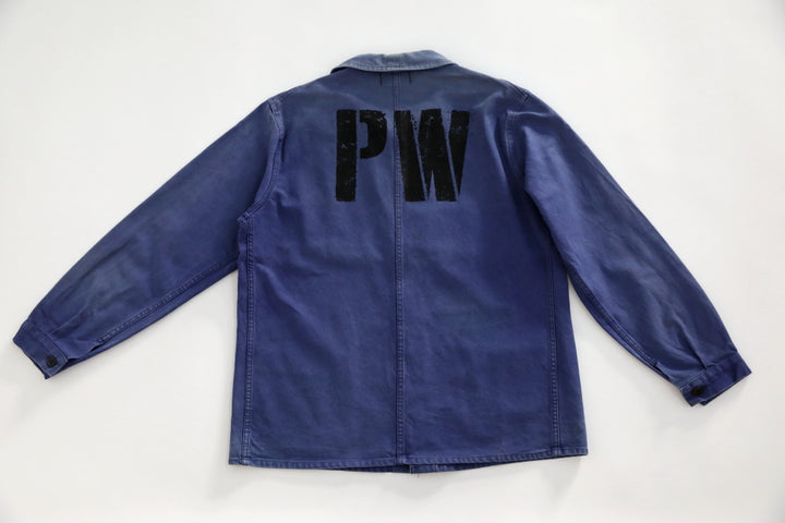 Le Zouave Products French Blue Chore Jacket P.O.W Collection.