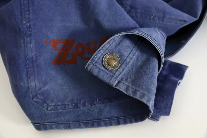 Le Zouave Products French Blue Chore Jacket P.O.W Collection.