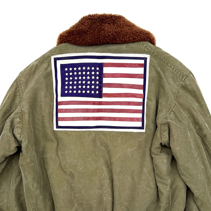 WW2 U.S Army Air Force B-15 Flight Jacket Red Raiders Patched & Blood Chit.