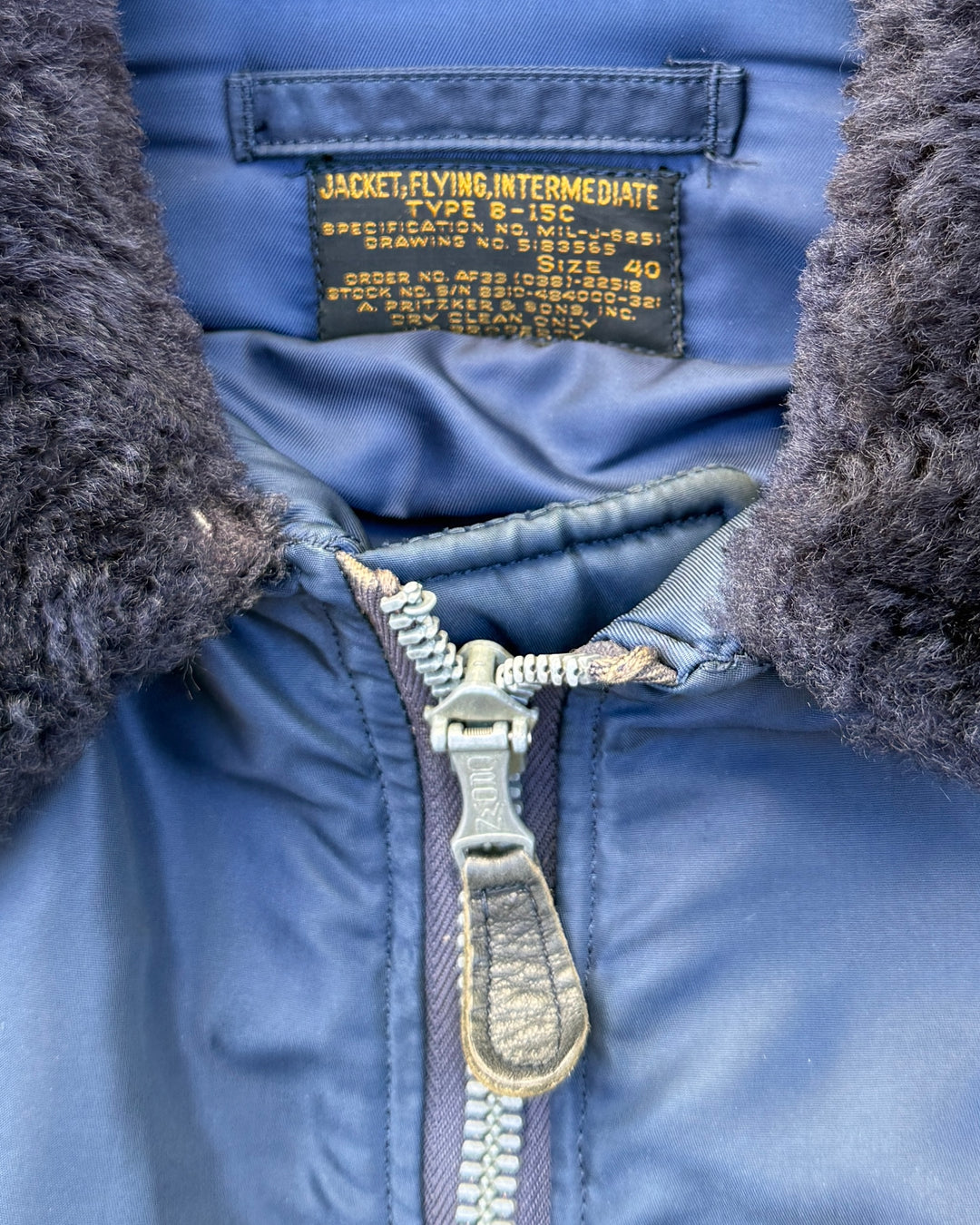 1950's USAF B-15 C Flight Jacket Koren War.