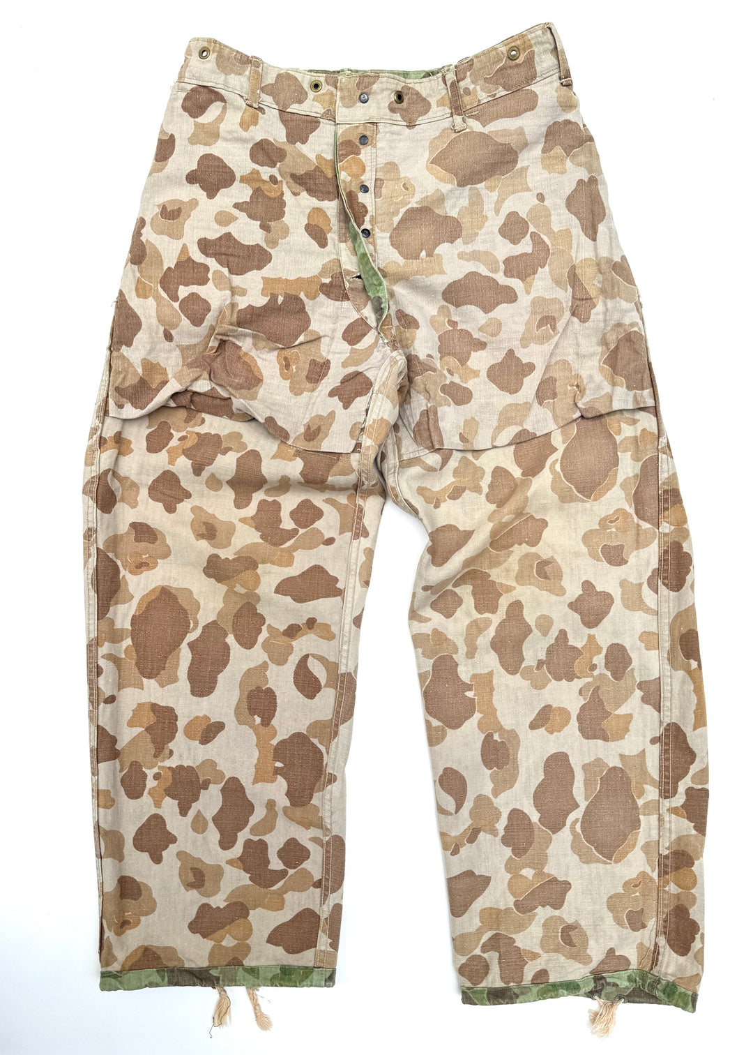 WW2 USMC P-1944 Camouflage Trousers With Stencils.