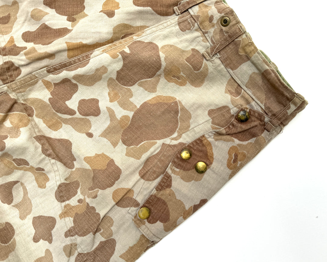 WW2 USMC P-1944 Camouflage Trousers With Stencils.