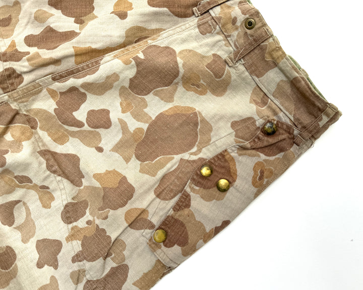 WW2 USMC P-1944 Camouflage Trousers With Stencils.