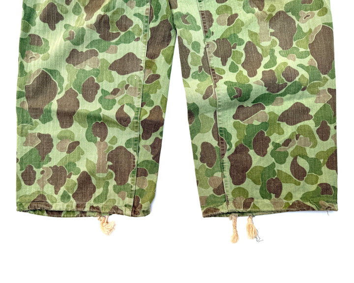 WW2 USMC P-1944 Camouflage Trousers With Stencils.