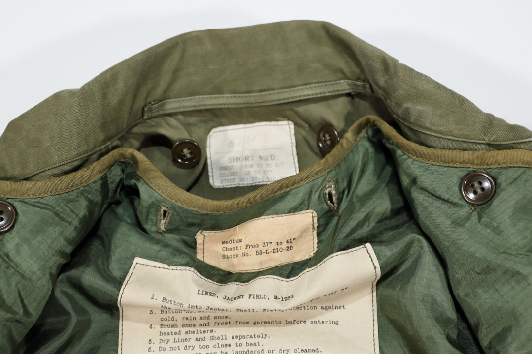 Korean War U.S Army M-1951 Field Jacket With Liner.