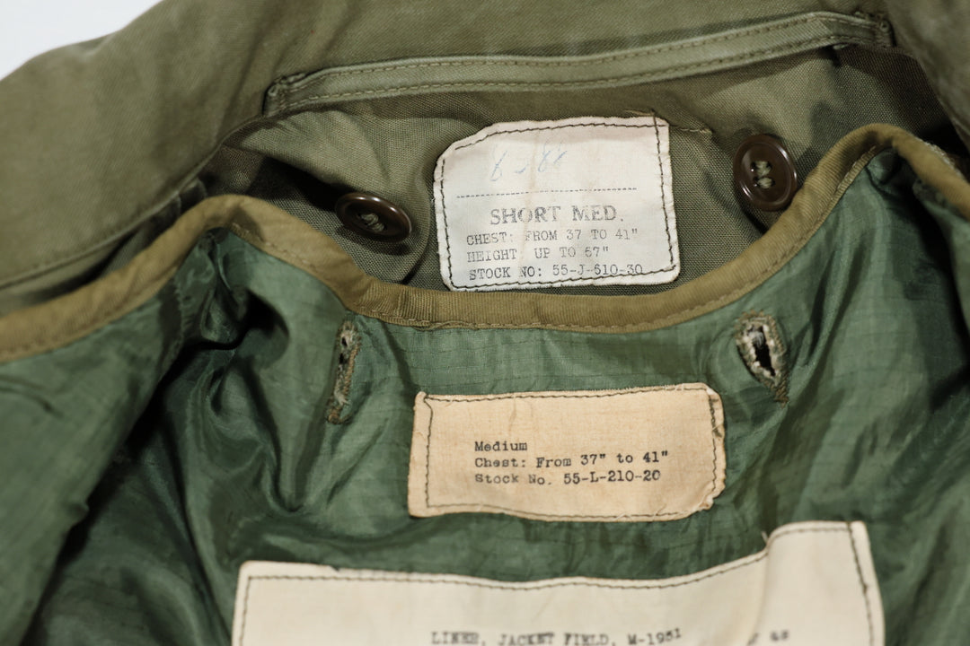 Korean War U.S Army M-1951 Field Jacket With Liner.