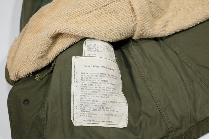 Korean War U.S Army M-1951 Field Jacket With Liner.