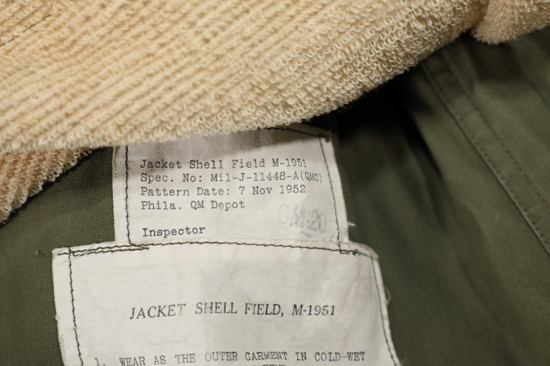 Korean War U.S Army M-1951 Field Jacket With Liner.