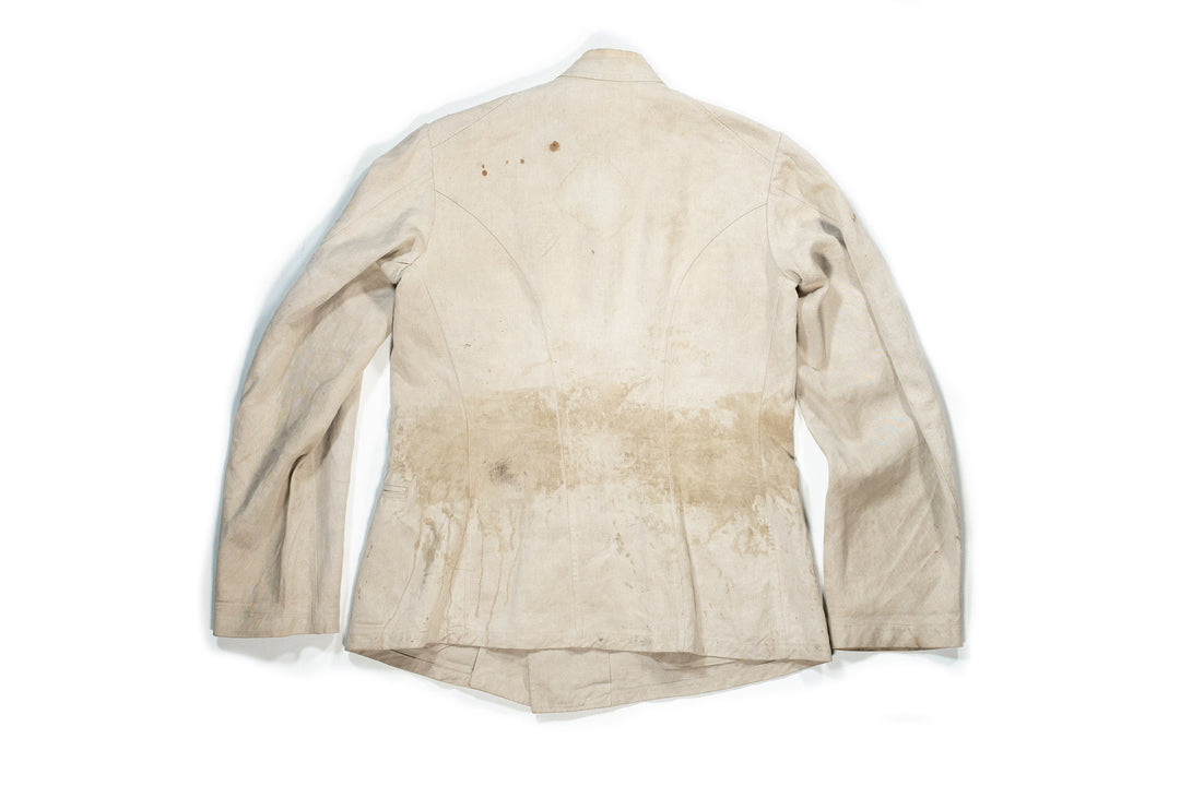 1900's French Army Bourgeron Linen Jacket.