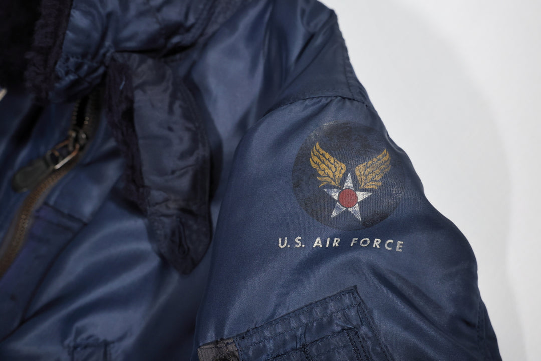 1950's USAF B-15 C Flight Jacket Patched Korean War.