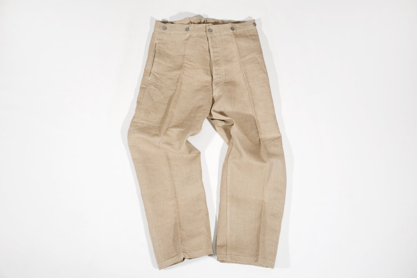 パンツ 30's French Army Linen Bourgeron 30s French Army Linen Linen Bourgeron Trousers