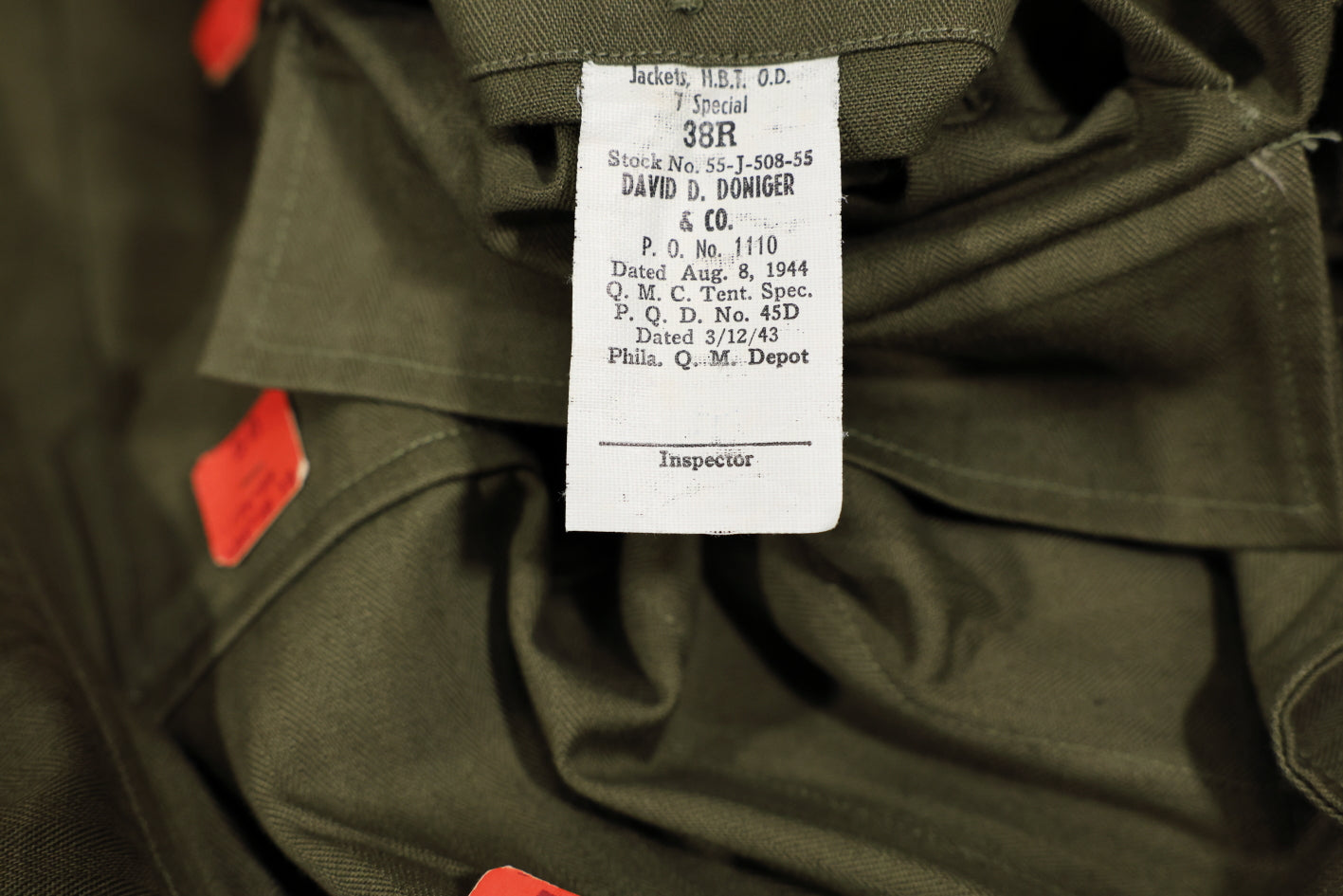 WW2 U.S Army HBT Jacket Deadstock. – Le Zouave Shop