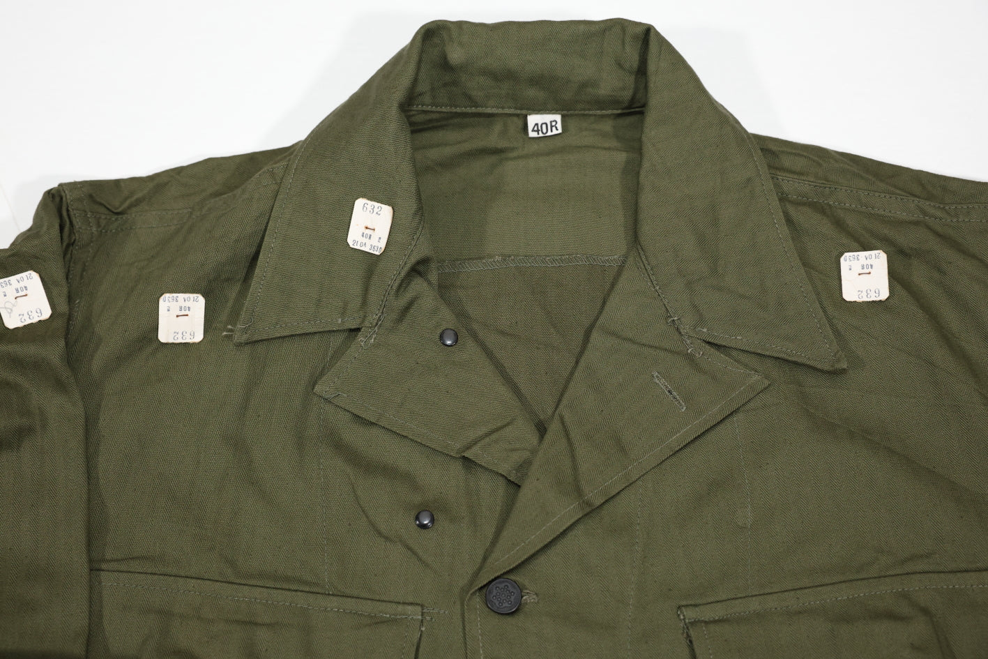 40’s US ARMY M-43 UTILITY JACKET HBT Vintage 1940s US Army M-43 HBT Military Jacket Jacket Outer