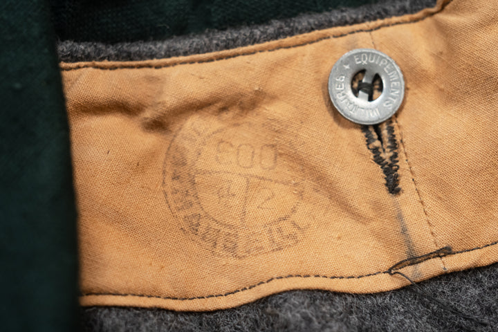 WW2 French Army / CJF Paletot Double Breasted Deadstock.