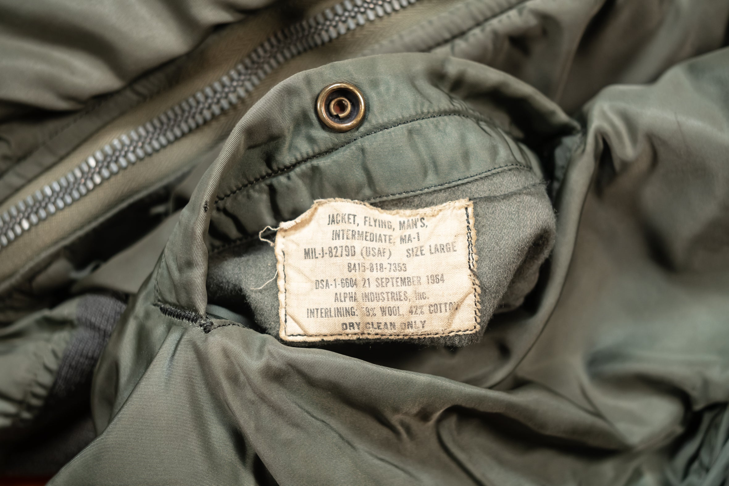 USAF Flight Jacket MA-1 1964 Vietnam. – Le Zouave Shop