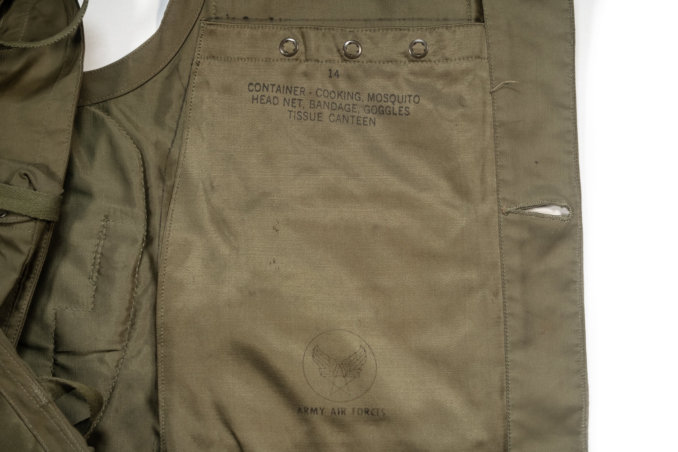 WW2 USAAF Vest Emergency Sustenance Type C-1. – Le Zouave Shop