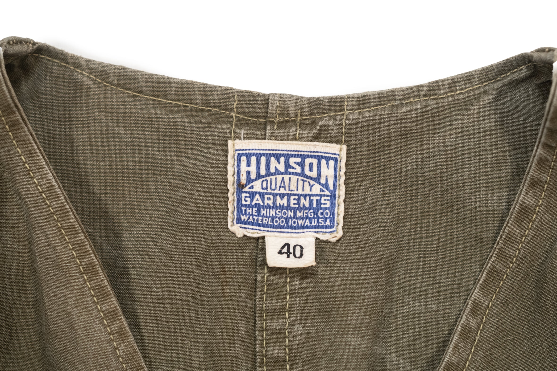 1940's-50's U.S Hunting Vest HINSON Half Moon. – Le Zouave Shop