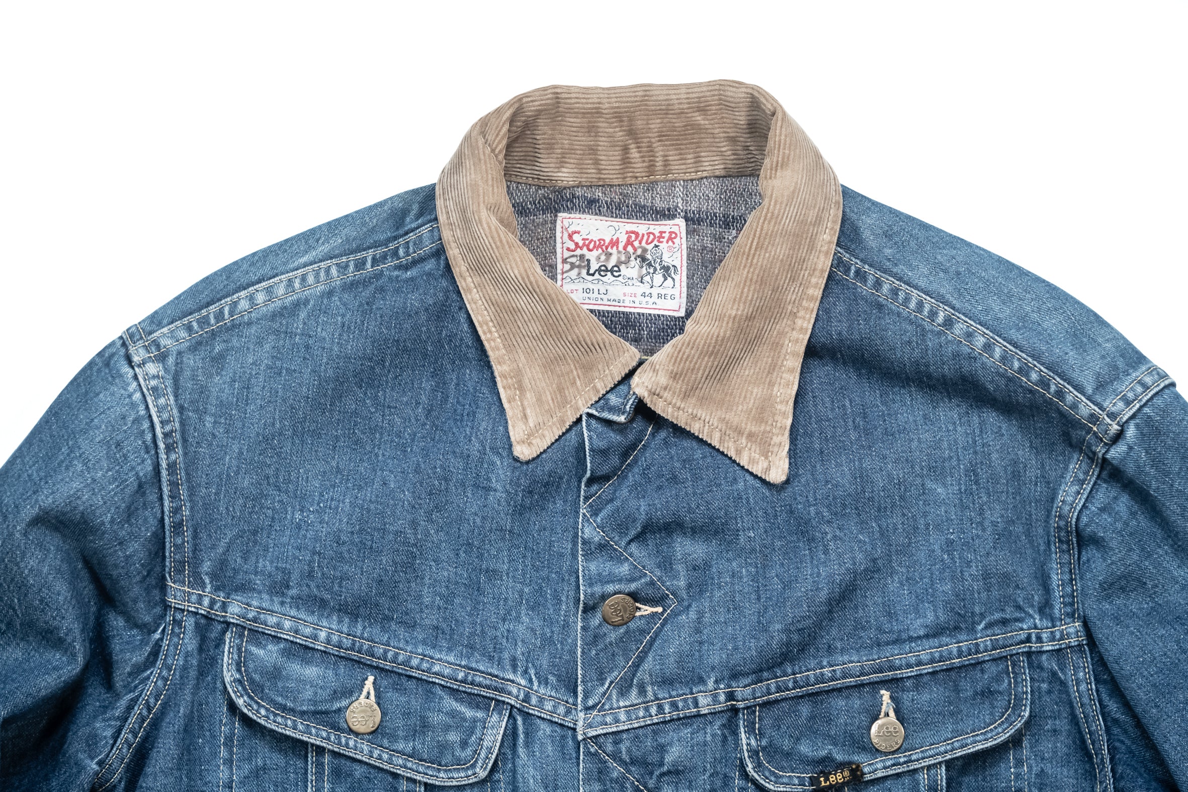 ジャケット・アウター 60's 70's STORM RIDER 101LJ SIZE 44 REG Vtg 60s Lee Storm Rider Blanket Lined Denim Jacket 101 LJ SZ